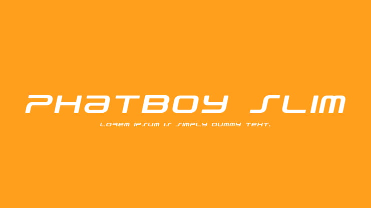 PhatBoy Slim Font Family