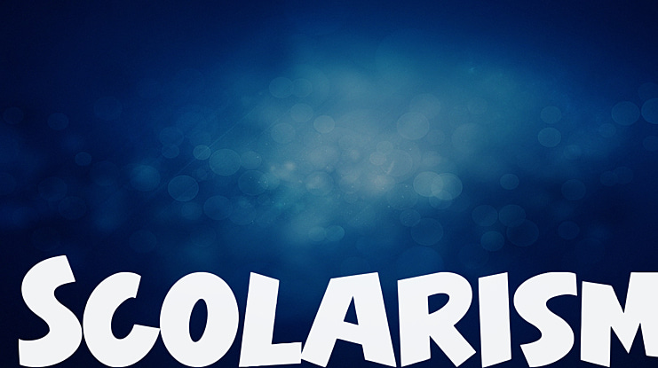 Scolarism Font