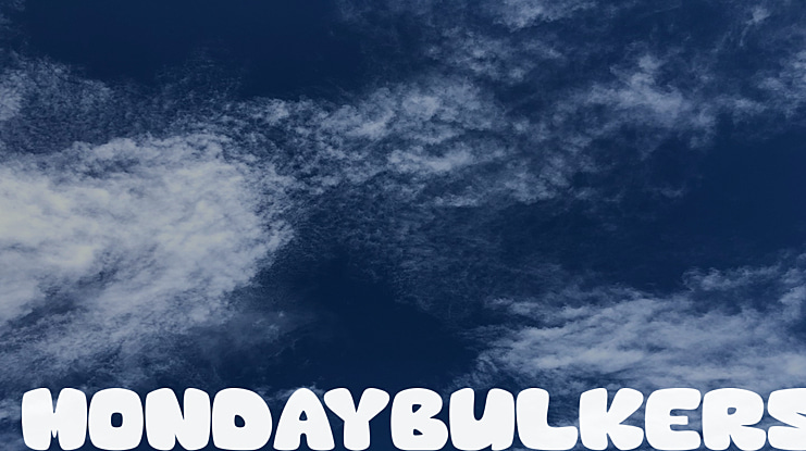 MondayBulkers Font