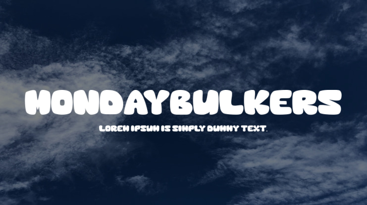 MondayBulkers Font