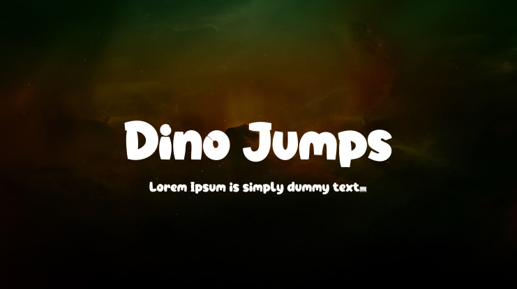 Dino Jumps Font