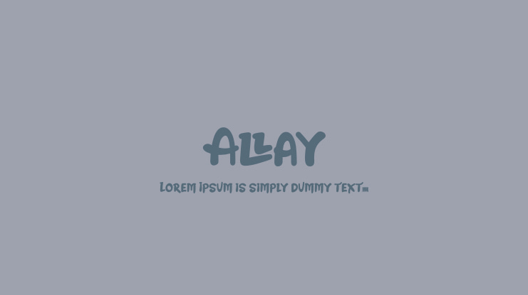 Allay Font