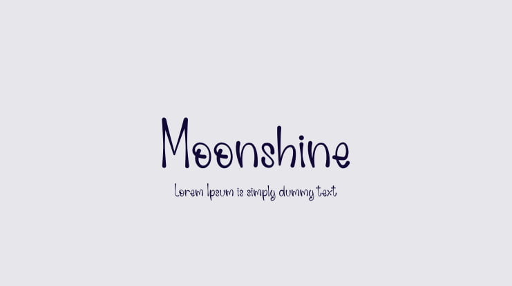 Moonshine Font