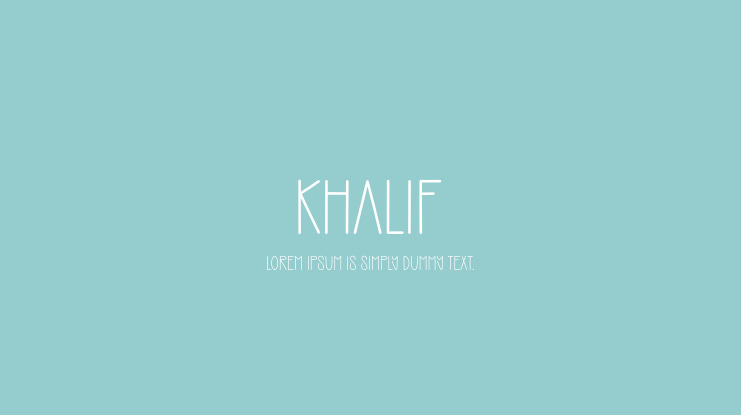 Khalif Font