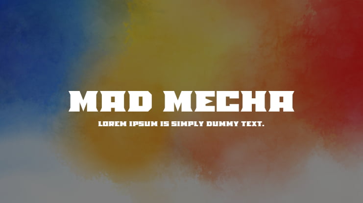 Mad Mecha Font Family