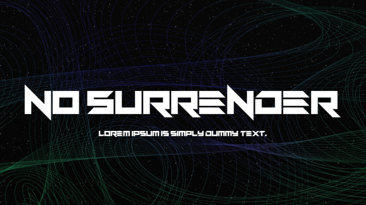No Surrender Font Family