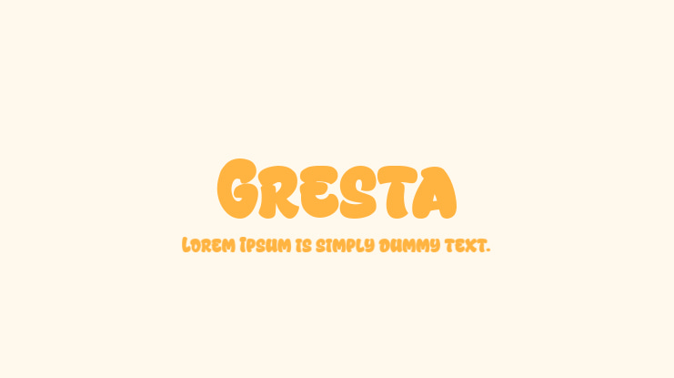 Gresta Font Family