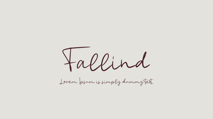 Fallind Font