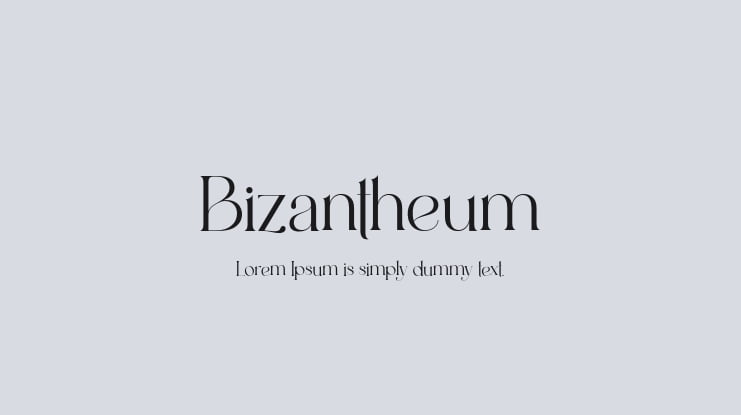 Bizantheum Font