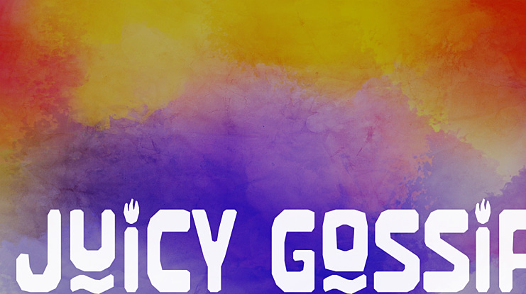 Juicy Gossip Font