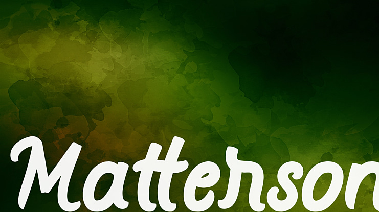 Matterson Font