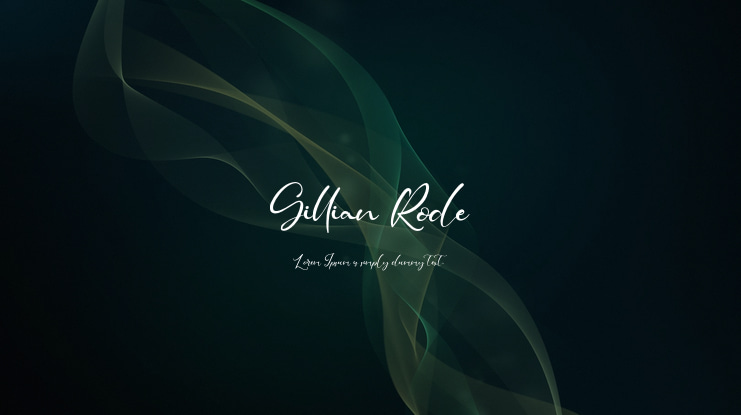 Gillian Rode Font