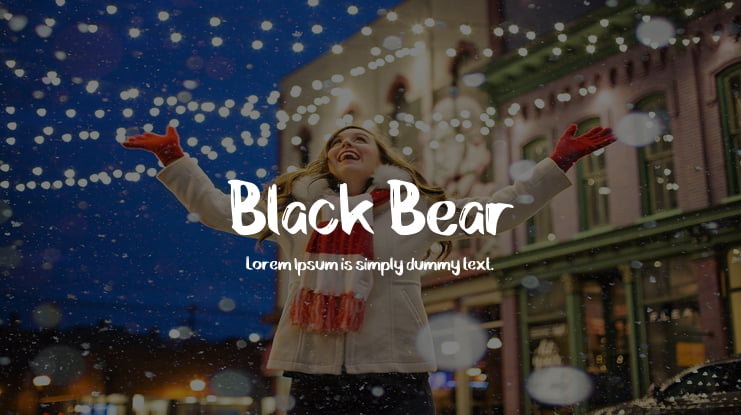 Black Bear Font