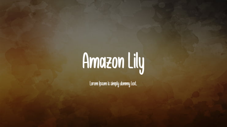 Amazon Lily Font
