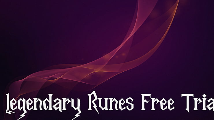 Legendary Runes Free Trial Font