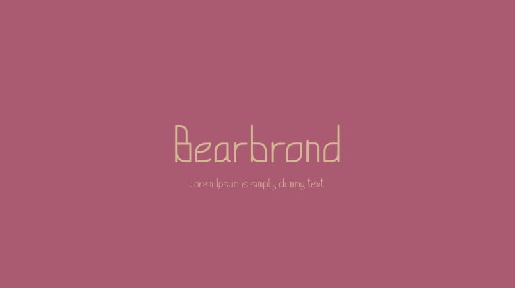 Bearbrond Font