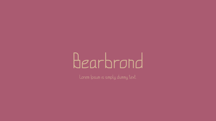 Bearbrond Font