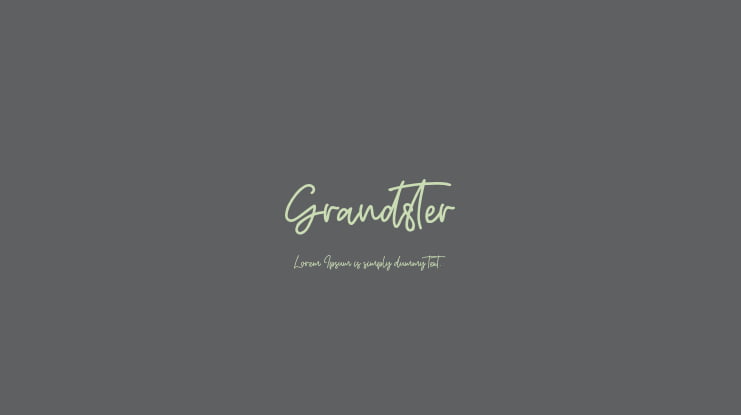 Grandster Font