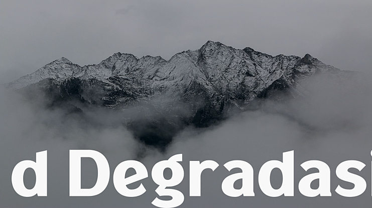 d Degradasi Font