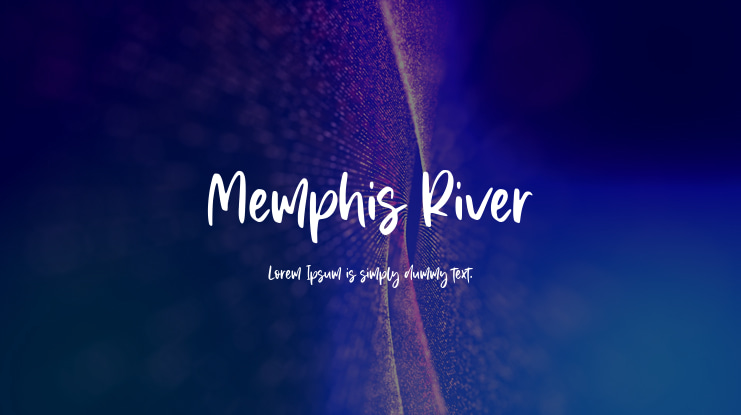 Memphis River Font