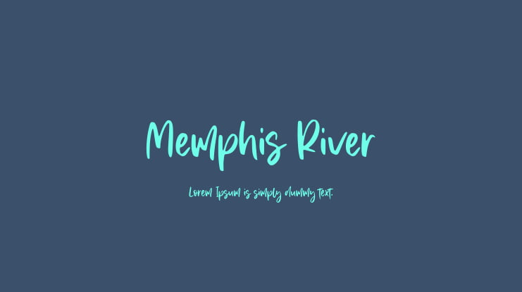 Memphis River Font