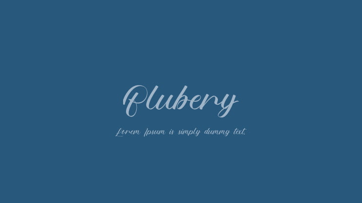 Blubery Font