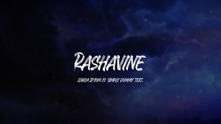Rashavine Font