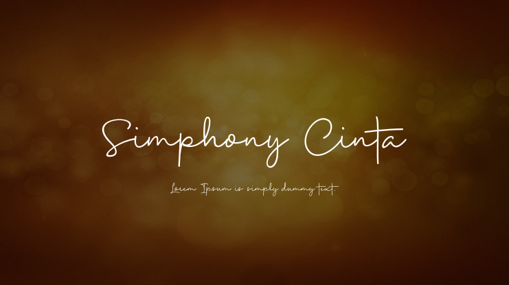 Simphony Cinta Font