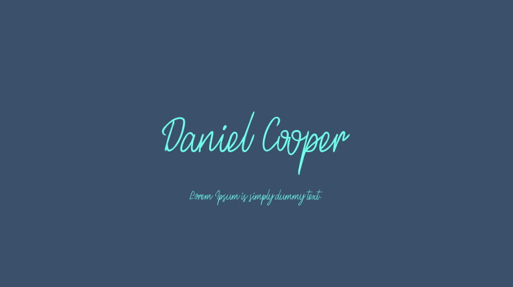 Daniel Cooper Font