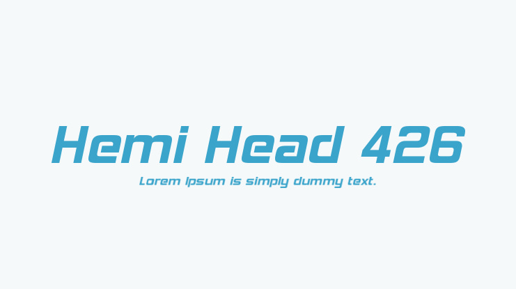 Hemi Head 426 Font