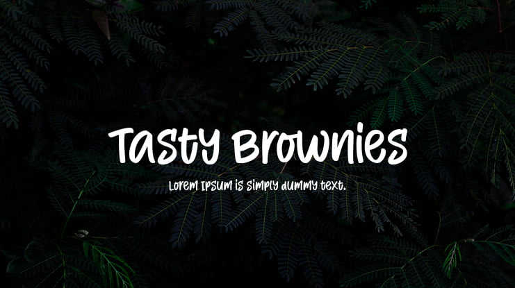 Tasty Brownies Font