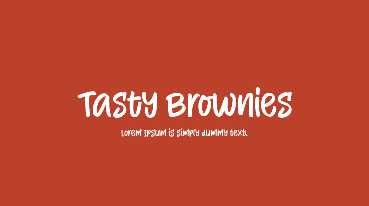 Tasty Brownies Font