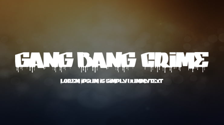 GANG BANG CRIME Font