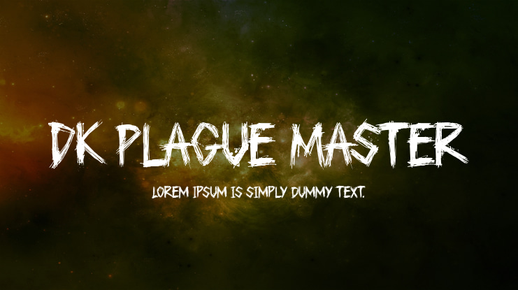 DK Plague Master Font