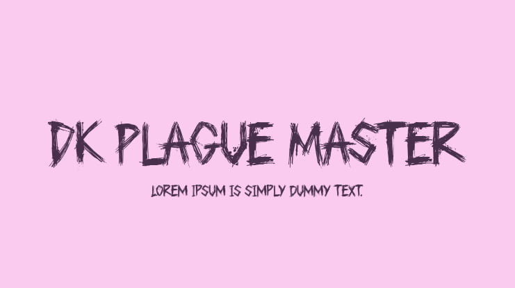 DK Plague Master Font