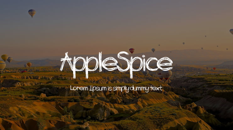 AppleSpice Font