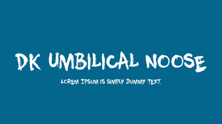 DK Umbilical Noose Font