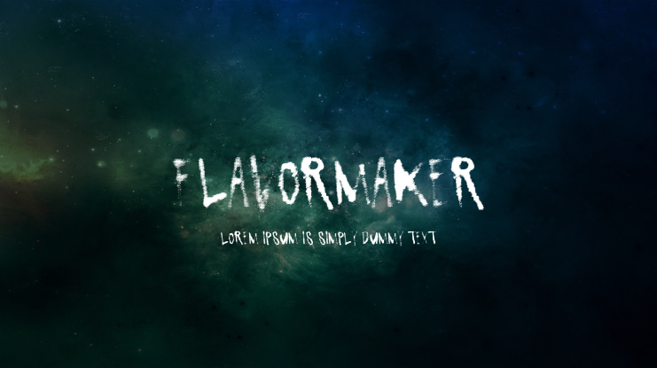 FlavorMaker Font