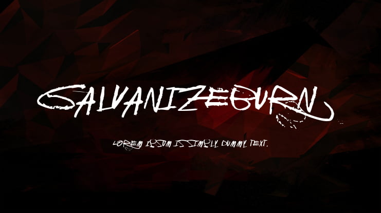 GalvanizeBurn Font