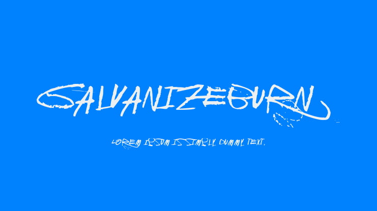 GalvanizeBurn Font