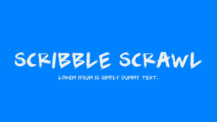 Scribble Scrawl Font