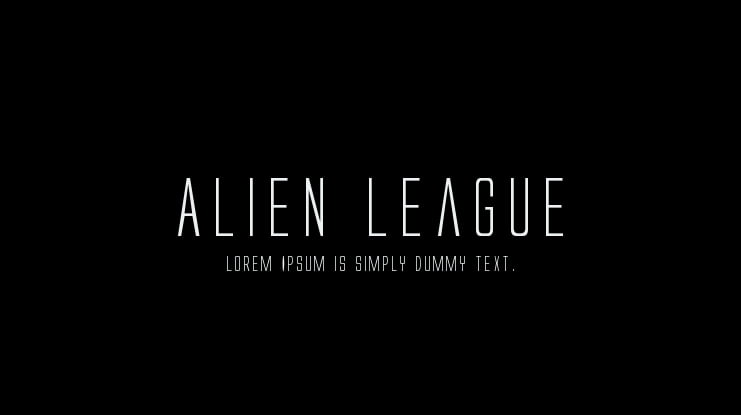 Alien League Font