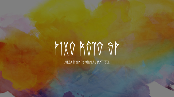 Pixo Reto SP Font