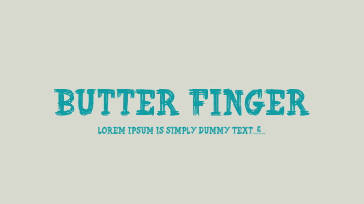 Butter Finger Font
