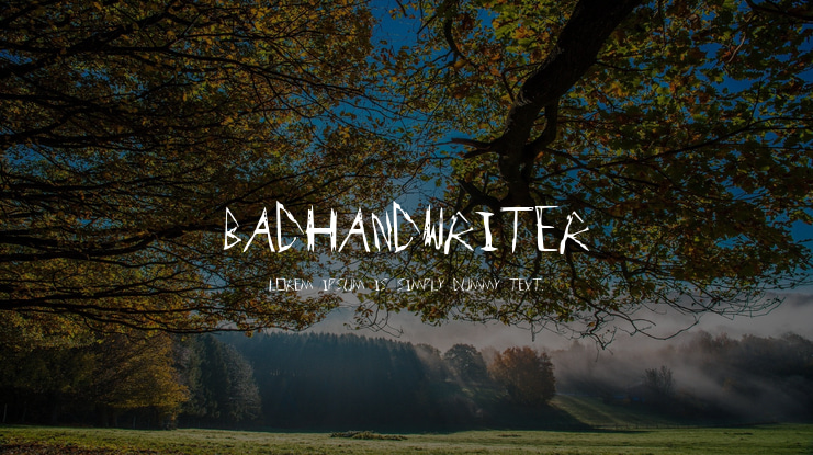 BadHandwriter Font