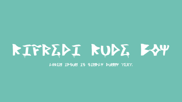 Rifredi Rude Boy Font
