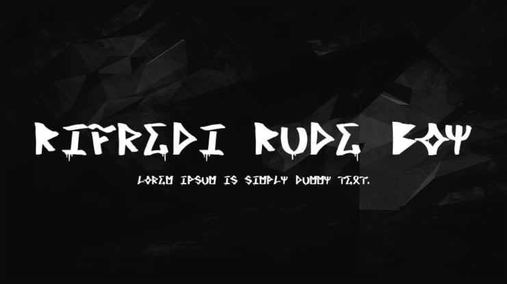 Rifredi Rude Boy Font
