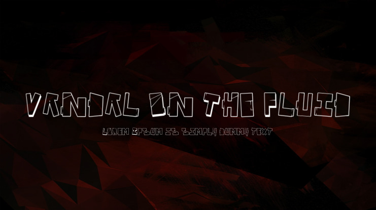 Vandal On The Fluid Font