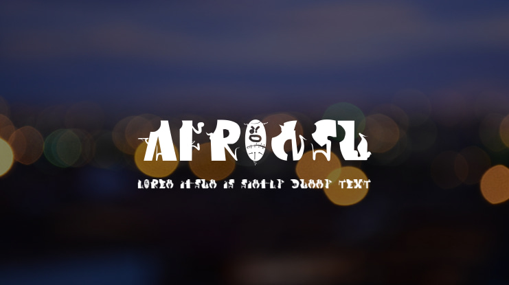 afronsu Font
