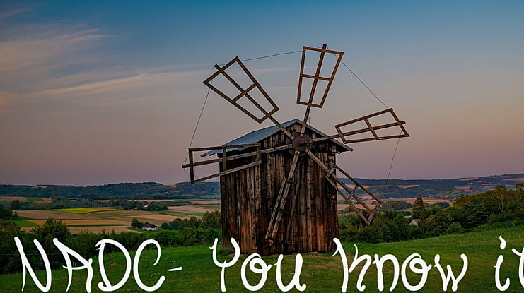 NADC- You Know it Font